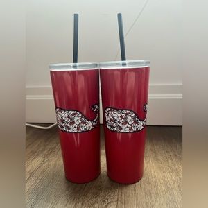 Vineyard Vines for Target Insulated Tumblers with OG Straws
